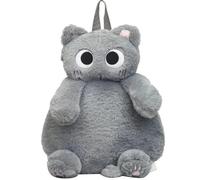Tsffae Plush Cat Backpack Cartoon Cute Animal Bag Shoulder Bag with Adjustable Straps Cartoon Travel Backpack Fluffy Backpack for Kids Girls