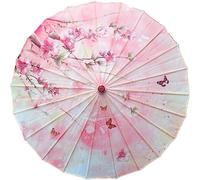Tsffae Silk Cloth Japanese Classical Umbrella Art Oil Paper Painted Umbrella Chinese Traditional Umbrella Parasols Cosplay Photo Prop Dance Umbrella