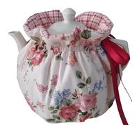 Tsffae Tea Cosy, Vintage Cotton Printed Tea Cosy, Teapot Cozy Breakfast Warmer, Kitchen Tea Pot Dust Cover, Insulation and Keep Warm