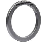 Tsffae Titanium Keychain Rings, Split Side Pushing Carabiner Keyrings Holder for Women Men, Heavy Duty Quick Release Key Ring Organizer for Car Key Chains