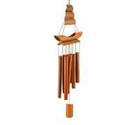 Tsffae Wind Chimes Outdoor Garden Handmade Bamboo Wind Chimes with Amazing Deep Tone for Patio Garden Home Decor Natural Beautiful Sound