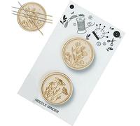 Tsffae Wood Round Magnetic Sewing Needle Organizer Pin Holder Aspirator Diy Crafts Projects Magnet Supplies Portable Needle Minder Sewing Accessories