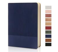 TSFPapier A5 Lined Journal Notebook - 216 Pages Leather Writing Notebook for Work College Business School for Men Women, 5.79" x 8.27" (Dark Blue)