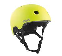 TSG Children's Meta Solid Colour Helmet, Satin Acid Yellow, XXS/XS