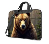 TSGB Laptop Sleeve Golden Bear In The Forest Laptop Bag 17 Inch Laptop Bag Laptop Case 16 Inch(29x40cm)