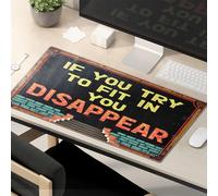 TSGB Mouse Pad Work Funny Embrace Your Unique Self Mouse Pad Desk Pads Large Mousepad