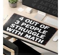 TSGB Mouse Pad Work Funny Math Struggles: A Common Issue Mouse Pad Desk Pads Large Mousepad