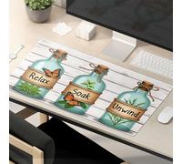 TSGB Mouse Pad Work Funny Nature'S Relaxation Rituals In Bottles Mouse Pad Desk Pads Large Mousepad