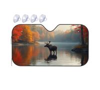 TSGB Sun Shade For Car Alone In The Autumnal Serenity Car Windshield Sunshade Sun Shade For Car Window Window Sun Shade For Car(76x140cm)
