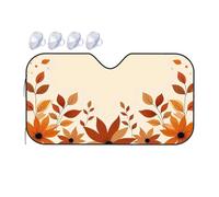 TSGB Sun Shade For Car Autumn Leaves And Flowers Background Car Windshield Sunshade Sun Shade For Car Window Window Sun Shade For Car(76x140cm)