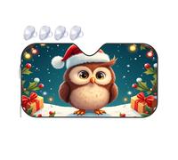 TSGB Sun Shade For Car Christmas Owl In Winter Wonderland Car Windshield Sunshade Sun Shade For Car Window Window Sun Shade For Car(70x130cm)