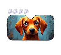 TSGB Sun Shade For Car Golden Retriever Portrait: A Heartwarming Greeting Car Windshield Sunshade Sun Shade For Car Window Window Sun Shade For Car(76x140cm)