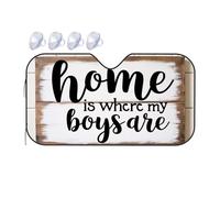 TSGB Sun Shade For Car Home Sweet Home: Where My Boys Belong Car Windshield Sunshade Sun Shade For Car Window Window Sun Shade For Car(70x130cm)