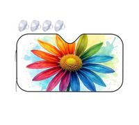 TSGB Sun Shade For Car Rainbow Flower: A Colorful Bloom Car Windshield Sunshade Sun Shade For Car Window Window Sun Shade For Car(76x140cm)