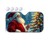 TSGB Sun Shade For Car Santa'S Magical Christmas Night Car Windshield Sunshade Sun Shade For Car Window Window Sun Shade For Car(70x130cm)