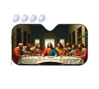 TSGB Sun Shade For Car The Last Supper: A Modern Interpretation Car Windshield Sunshade Sun Shade For Car Window Window Sun Shade For Car(70x130cm)