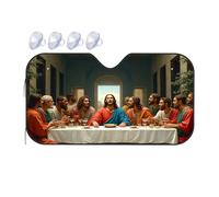 TSGB Sun Shade For Car The Last Supper: A Modern Interpretation Car Windshield Sunshade Sun Shade For Car Window Window Sun Shade For Car(76x140cm)