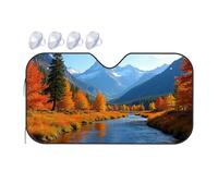 TSGB Sunshade For Car Windshield Autumn Colors By The River Car Windshield Sunshade Sun Shade For Car Sun Shade For Car(70x130cm)