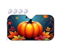 TSGB Sunshade For Car Windshield Autumn Harvest Pumpkin With Colorful Leaves Car Windshield Sunshade Sun Shade For Car Sun Shade For Car(76x140cm)