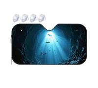 TSGB Sunshade For Car Windshield Bats Flying Through The Cave Light Car Windshield Sunshade Sun Shade For Car Sun Shade For Car(76x140cm)