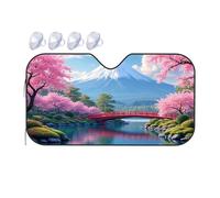 TSGB Sunshade For Car Windshield Cherry Blossoms And Mount Fuji Reflections Car Windshield Sunshade Sun Shade For Car Sun Shade For Car(70x130cm)