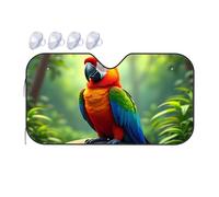 TSGB Sunshade For Car Windshield Colorful Parrot In The Jungle Car Windshield Sunshade Sun Shade For Car Sun Shade For Car(70x130cm)