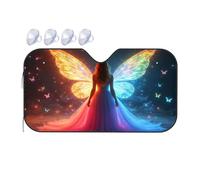 TSGB Sunshade For Car Windshield Enchanted Butterfly Wings: A Magical Fantasy Car Windshield Sunshade Windshield Sunshade Blackout Shade(76x140cm)