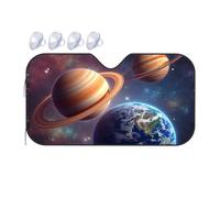 TSGB Sunshade For Car Windshield Exploring The Planets: Saturn, Jupiter, And Earth In Space Car Windshield Sunshade Sun Shade For Car Sun Shade For Car(70x130cm)