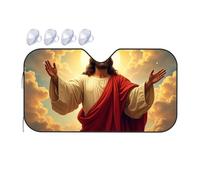 TSGB Sunshade For Car Windshield Jesus In Glory: A Heavenly Vision Car Windshield Sunshade Windshield Sunshade Blackout Shade(76x140cm)