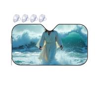 TSGB Sunshade For Car Windshield Jesus Walking On Water: A Symbolic Image Car Windshield Sunshade Windshield Sunshade Blackout Shade(76x140cm)