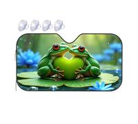 TSGB Sunshade For Car Windshield Love In The Rainforest: Two Frogs Share A Heart Car Windshield Sunshade Windshield Sunshade Blackout Shade(76x140cm)