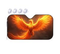 TSGB Sunshade For Car Windshield Phoenix Rising: A Fiery Legend Reborn Car Windshield Sunshade Sun Shade For Car Sun Shade For Car(70x130cm)