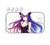 TSGB Sunshade For Car Windshield Purple-Haired Devil With Horns And Black Dress Car Windshield Sunshade Windshield Sunshade Blackout Shade(76x140cm)