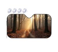 TSGB Sunshade For Car Windshield Sunrise In The Autumn Forest Car Windshield Sunshade Sun Shade For Car Sun Shade For Car(70x130cm)