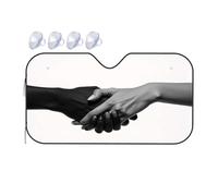TSGB Sunshade For Car Windshield Unity In Diversity: A Handshake Of Two Cultures Car Windshield Sunshade Windshield Sunshade Blackout Shade(76x140cm)