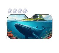 TSGB Sunshade For Car Windshield Whale In The Underwater Paradise Car Windshield Sunshade Sun Shade For Car Sun Shade For Car(70x130cm)