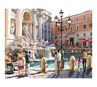 TSHAOSHUNHT Beautiful Trevi Fountain in Rome Canvas Prints Poster Abstract Wall Art Picture Modern Living Room Wall Decor 70x100cmx1pcs frameless