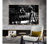 TSHAOSHUNHT Body builder Art Fitness Motivation Poster Canvas Print Inspirational Picture for Living Room Home Wall Decor 60x80cmx1pcs frameless
