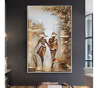 TSHAOSHUNHT Wonderful Love Romantic Couple Home Art Interesting Canvas Wall Art Picture Living Room Decoration Paintings 50x70cmx1pcs frameless