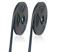 TSHAOUN 2 Pieces Mildewproof Gap Tape 12m Tile Gap Tape Waterproof Seam Decorative Sticker, Self Adhesive Caulk Strip for Ceiling, Stove, Sink, Tile Edge, Wall Corner, Baseboard, Floor (Black)