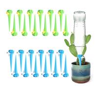 TSHAOUN 24 Pieces Automatic Plant Watering Spike with Slow Release Control Valve Switch Bottle Drip Irrigation System, Adjustable Vacation Self Watering Devices for Garden Indoor Plants (24 PCS)