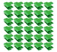 TSHAOUN 30 Pcs Greenhouse Clamps Garden Hoops Clips, Plant Clips, Garden Shading Pipe Clips, Netting Tunnel Hoop Clips, for Season Plant Extension Support and Greenhouses Frame Shelters (30 Green)