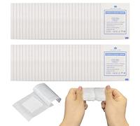 TSHAOUN 60 Pieces Sterile Gauze Swabs Cotton Gauzes Non Stick Gauze Wipe Pads Skin Care Dressing Pads(60 Pieces)