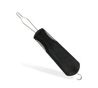 TSHAOUN Button Hook & Zipper Pull, Zipper Pull Helper, Easy Grip Button Hook & Clothes Zip Puller, Dress Clothes Tool, Button Shirts Aid, One Hand, Disability, Handicapped and Seniors (Black)