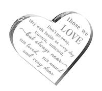 TSHAOUN Memorial Gift Sympathy Gifts Heart Sympathy Gift,Remembrance Gifts Decorations,Bereavement Gifts Condolence Table Decorations,For Your Loss Loving Mom Grieving Mothers Remembrance (Heart)