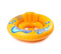 TSHAOUN Safe Seat Inflatable Swimming Float, Inflatable Float Swimming Ring, Swimming Float, Double Layer Round Swimming Ring (Yellow)
