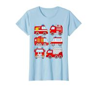 TShirt Fire Engine Children Baby Fire Brigade Blue Light Boys T-Shirt