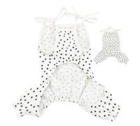 Tshirt for Dogs - Pet Clothes for Small Dogs | Puppy Harness Skirt for Medium Breeds French Bulldog Bichon Summer Spring Outfit