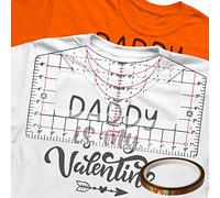 Tshirt Ruler Guide for Vinyl Alignment,T Shirt Ruler to Center Design,Tshirt Measurement Tool with Heat Tape for Heat Press