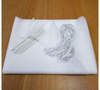 TShirt Showroom 1 Meter x 75cm White 20gsm spunbond non woven polypropylene fabric material